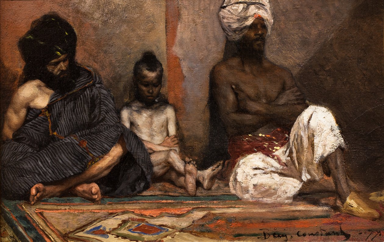 Sitzende Araber von Jean Joseph Benjamin Constant