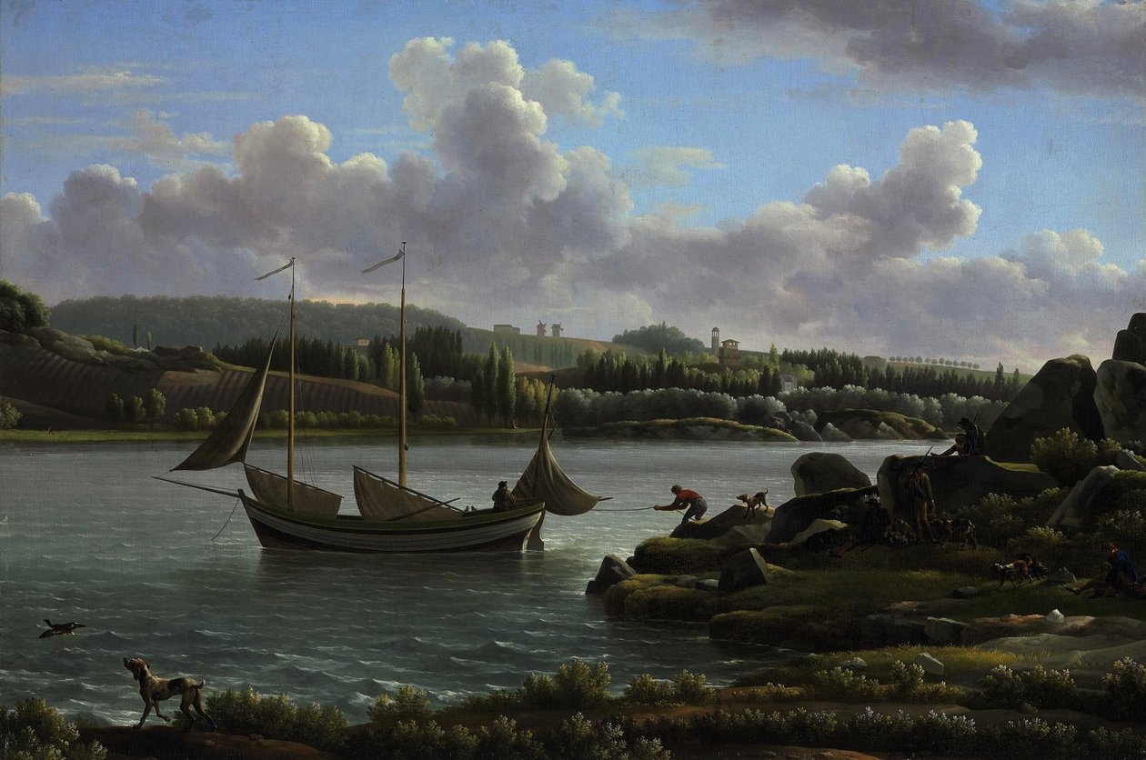 Die Abreise zur Jagd von Jean Joseph Xavier Bidauld
