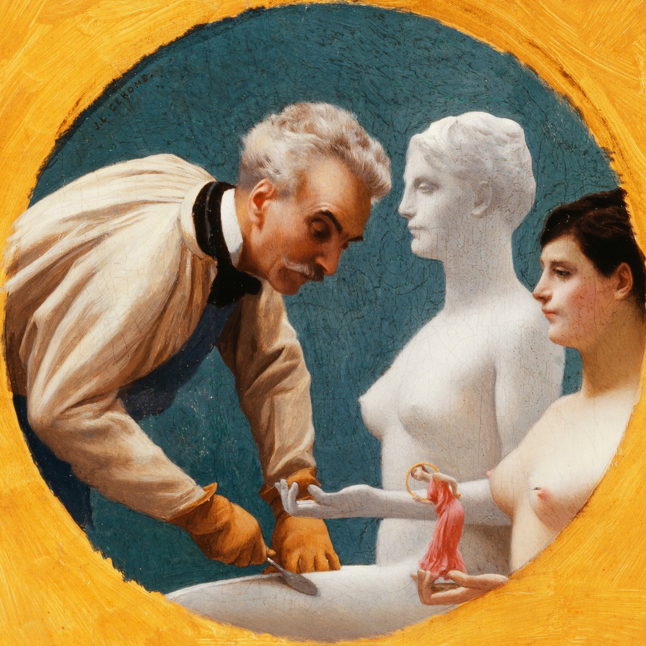 Gerome und Tanagra von Jean Leon Gerome