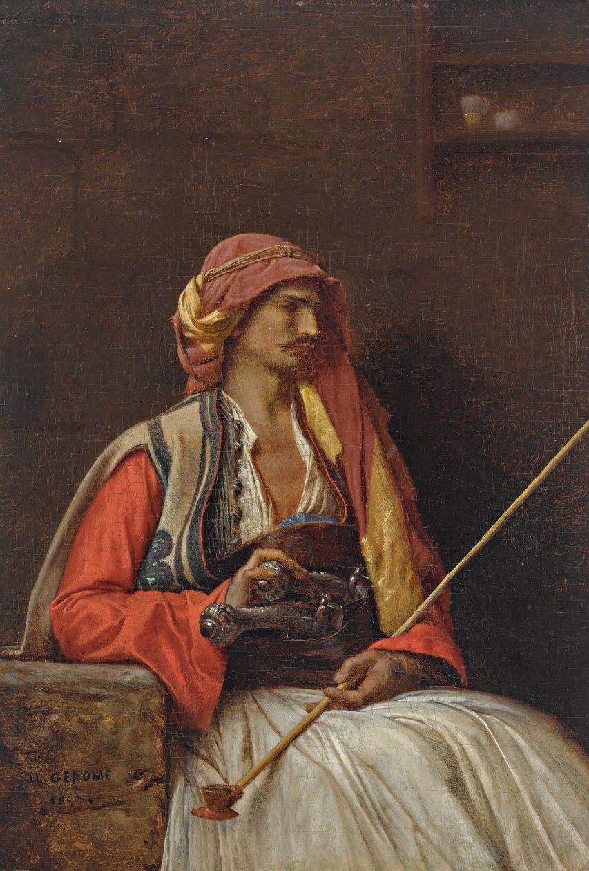 Sitzender Arnaut von Jean Leon Gerome