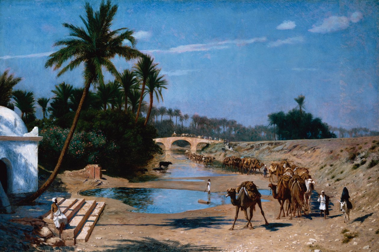 Die Karawane von Jean Leon Gerome