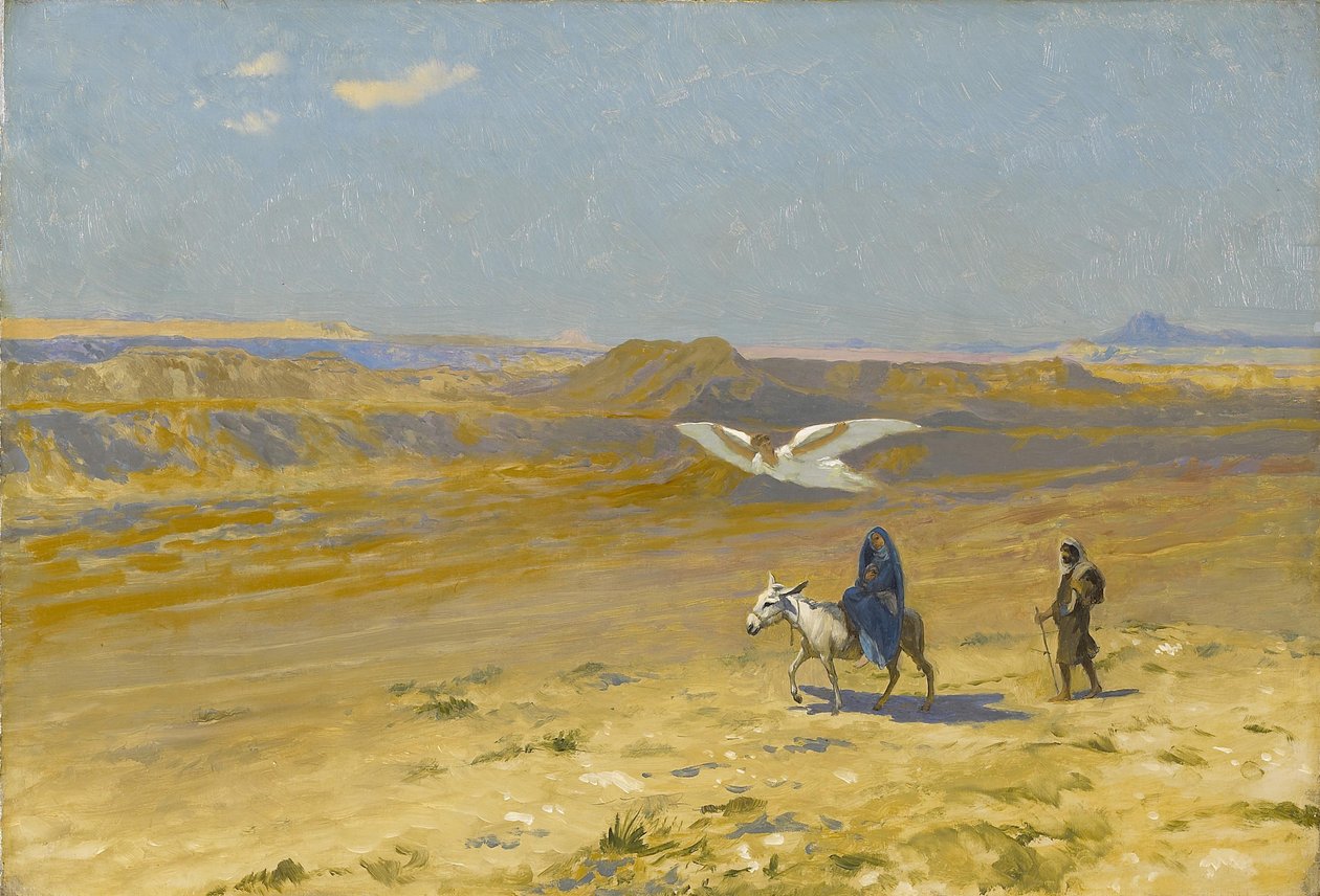 Die Flucht nach Ägypten, 1890er Jahre von Jean Leon Gerome
