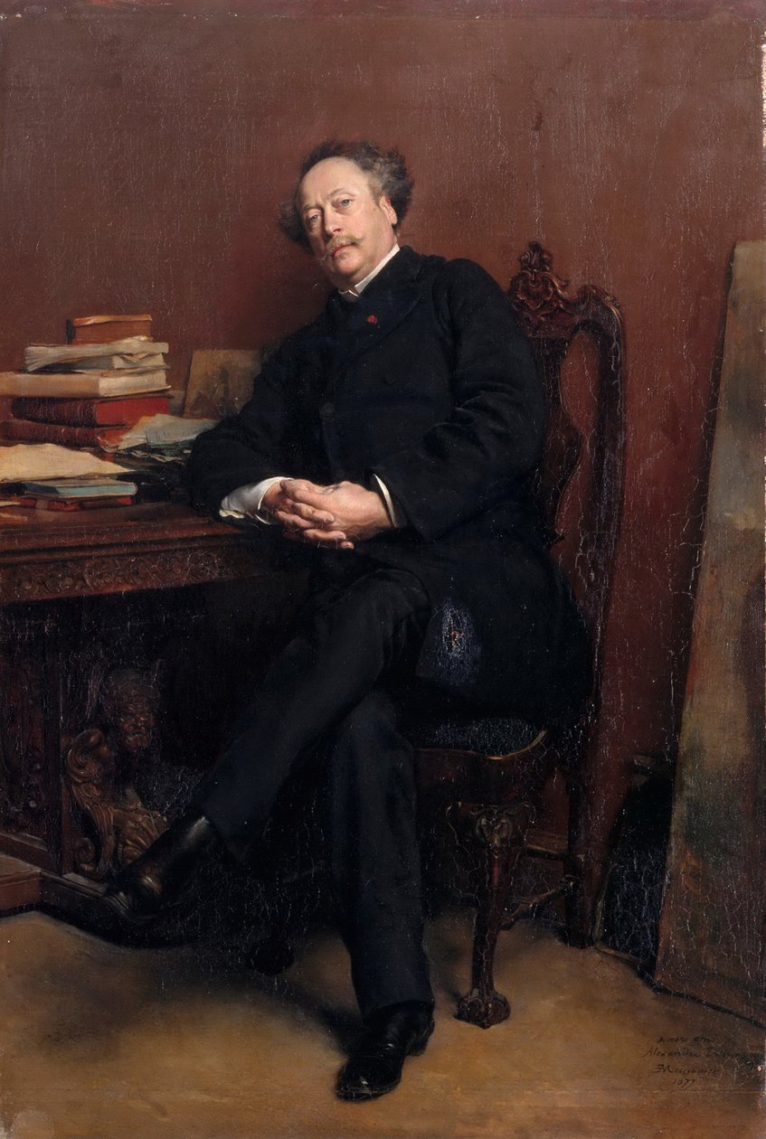 Alexandre Dumas, fils 1824-1895 von Jean Louis Ernest Meissonier