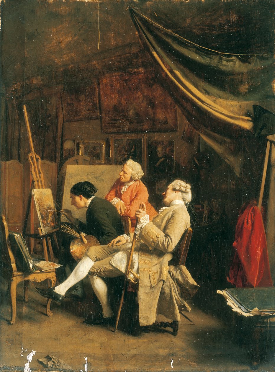 Die Amateurmaler von Jean Louis Ernest Meissonier
