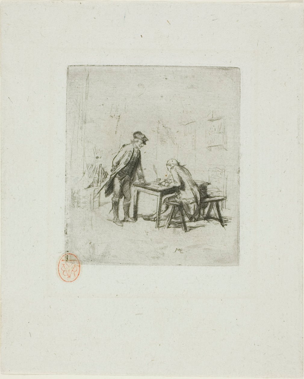 Der Sergeant Reporter von Jean Louis Ernest Meissonier