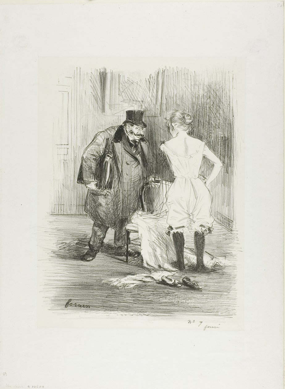 Eine Beschlagnahme von Jean Louis Forain