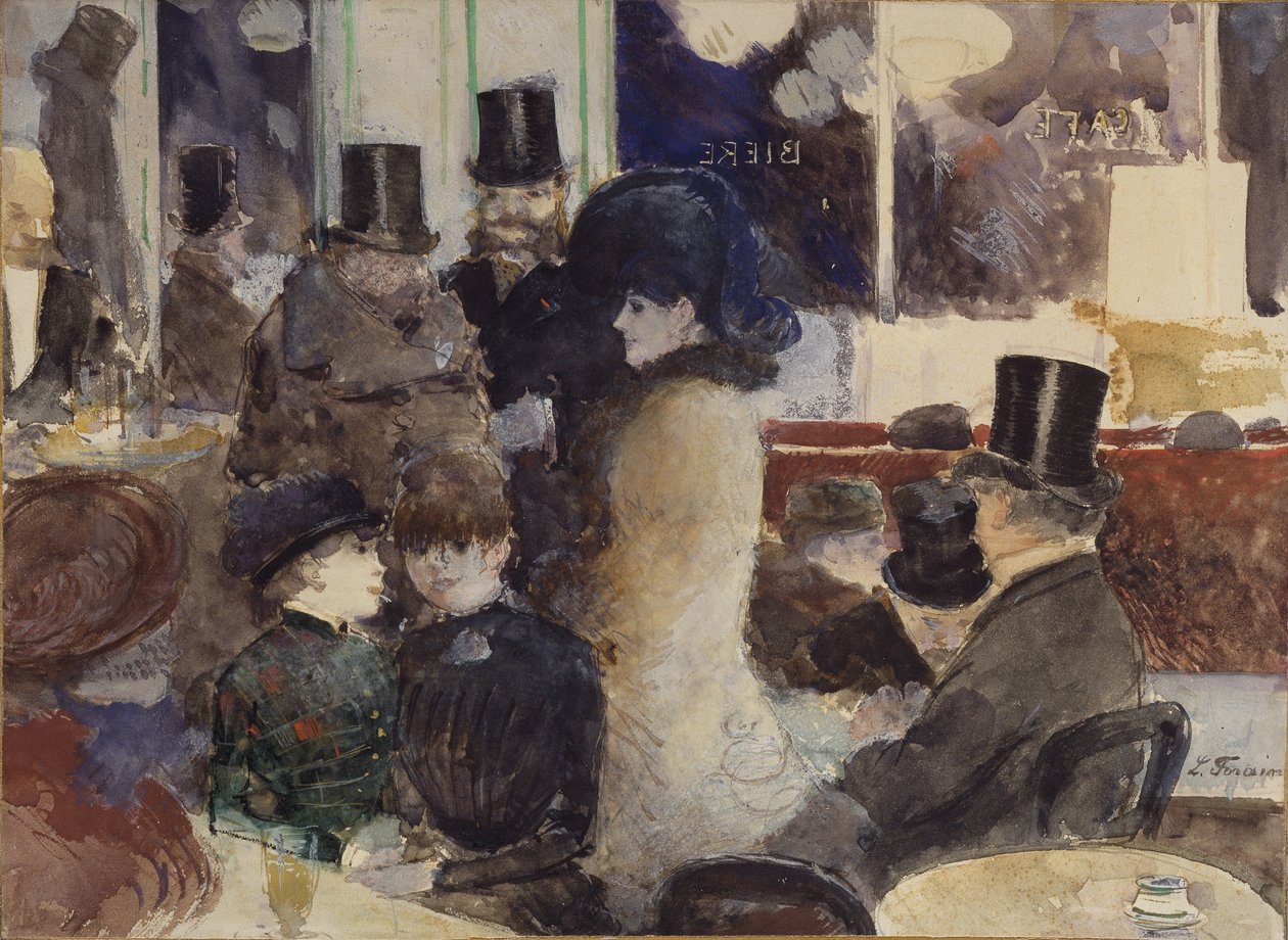 Im Café von Jean Louis Forain