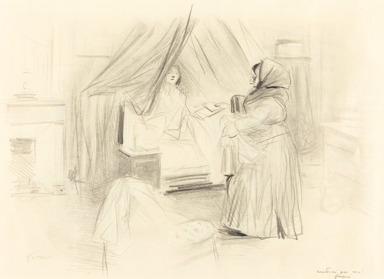 Frühstück (horizontale Platte) von Jean Louis Forain