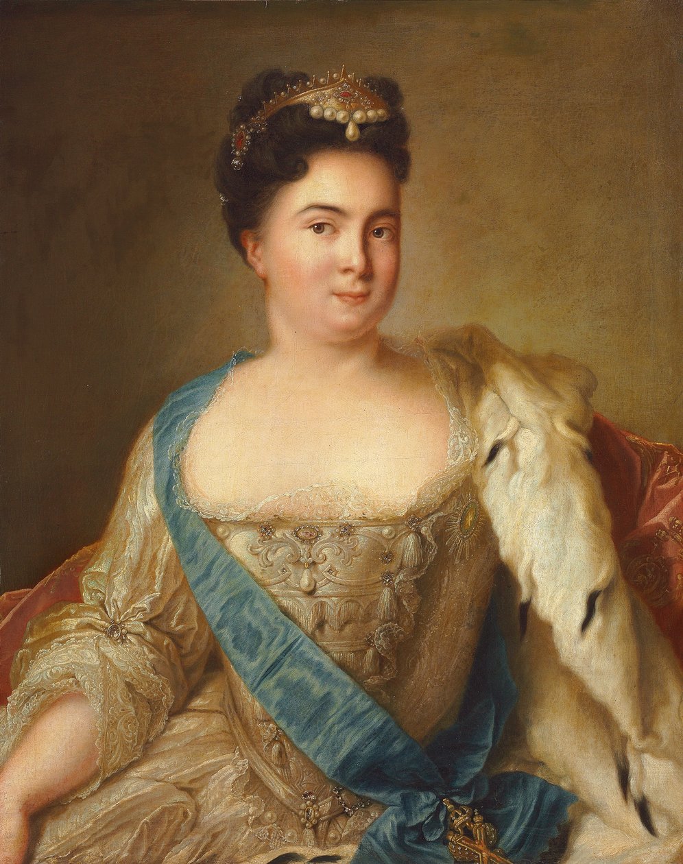 Porträt von Kaiserin Katharina I. von Jean Marc Nattier