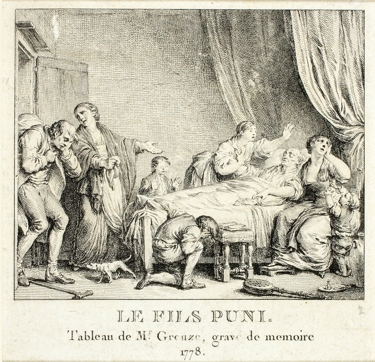 Der bestrafte Sohn von Jean Michel Moreau