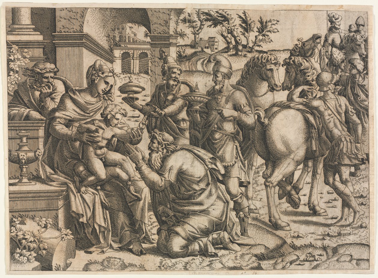 Die Anbetung der Könige von Jean Mignon