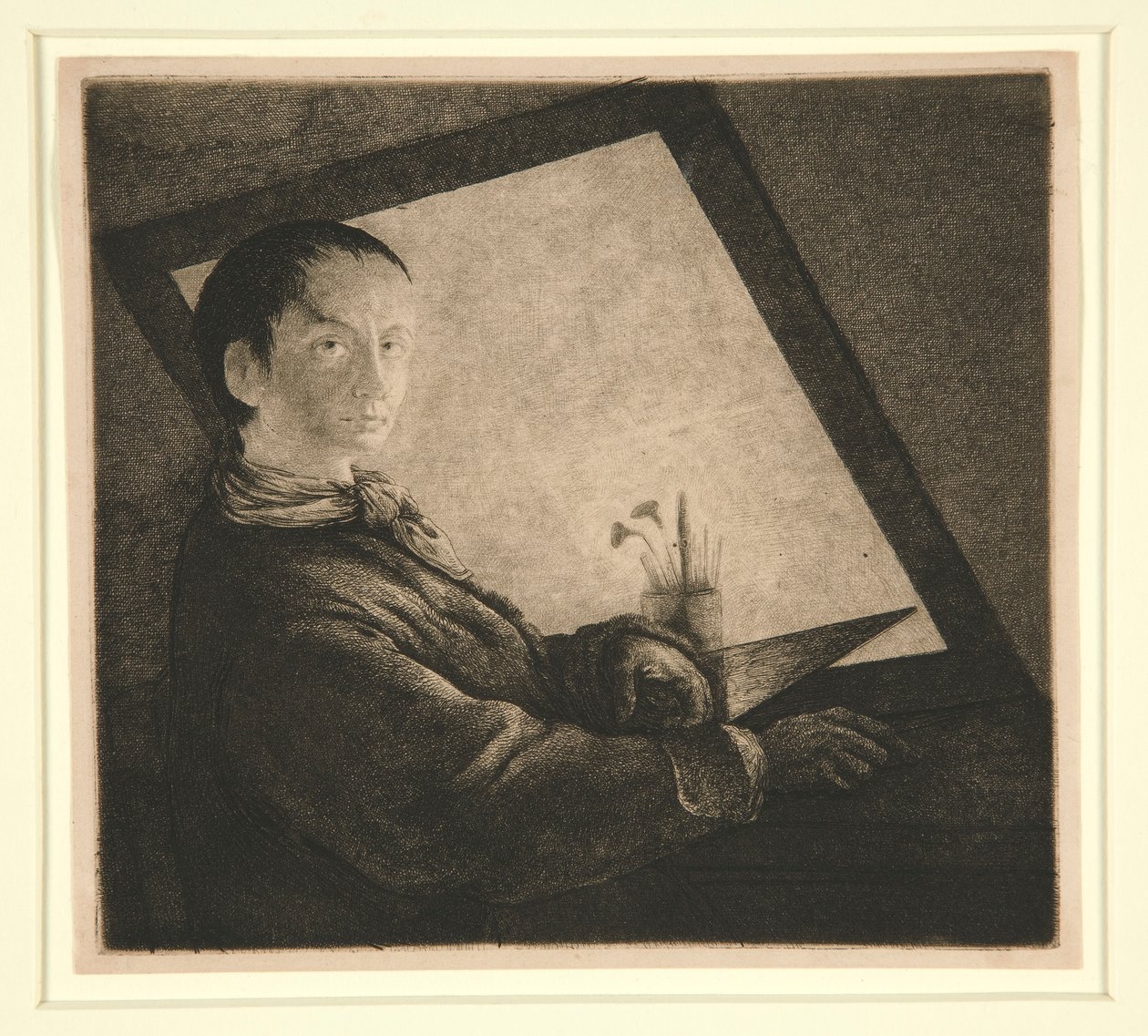 Selbstporträt von Jean Pierre Norblin