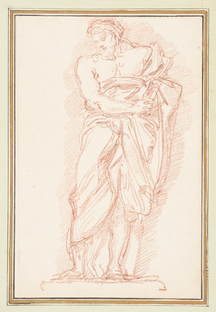 Stehende männliche Figur im Himation von Jean Robert Ango