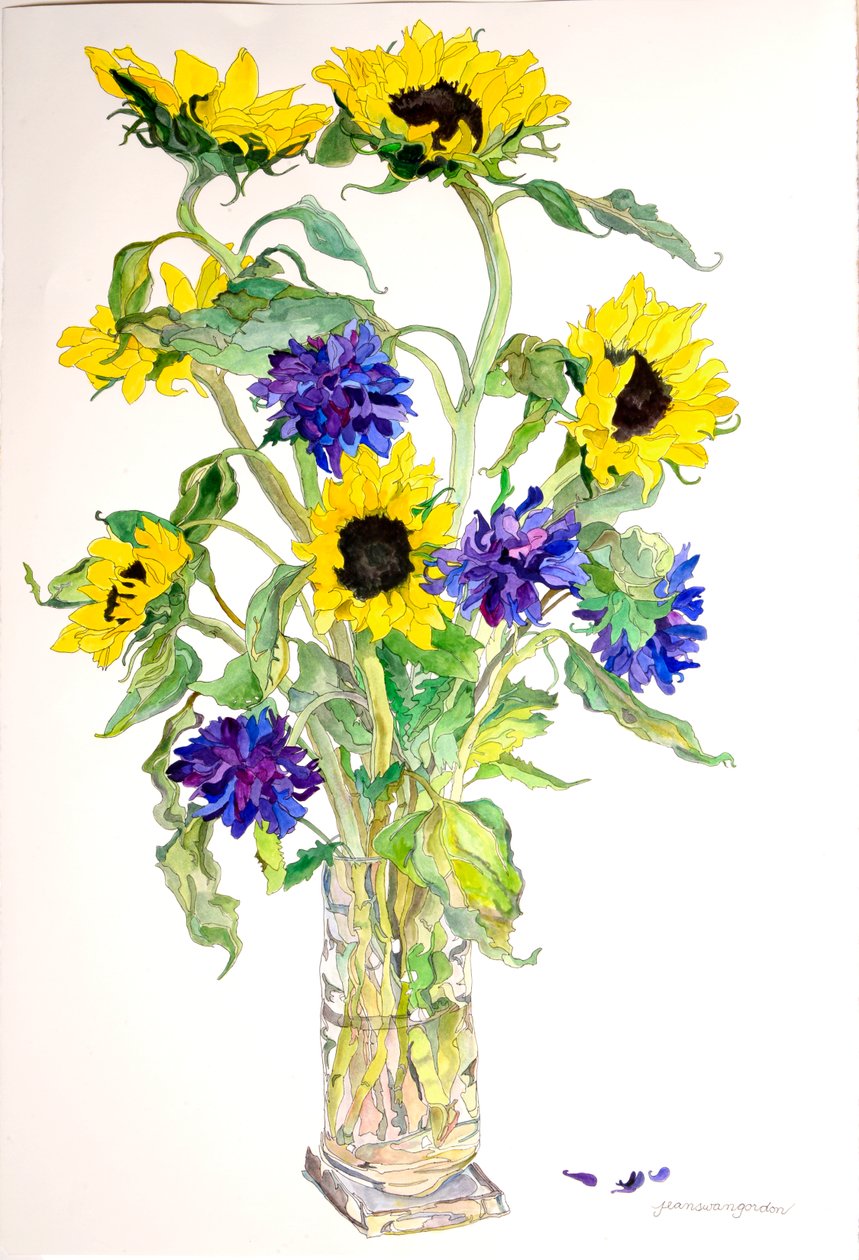 Sonnenblumen Astern von Jean Swan Gordon