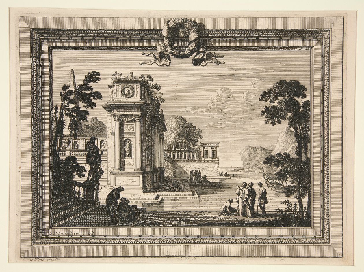 Klassische Landschaft von Jean le Pautre