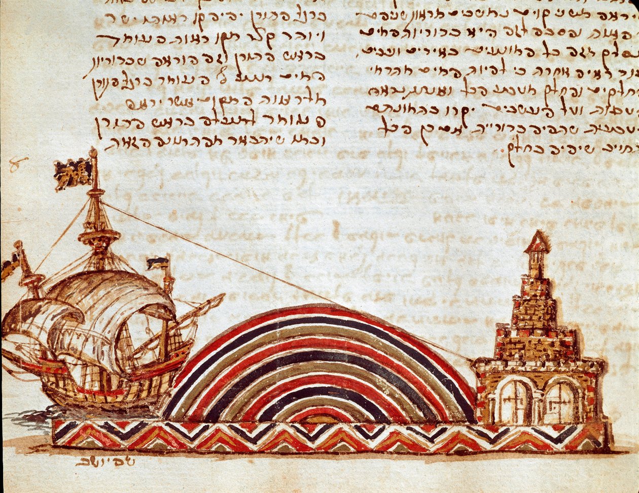 Studie des Meeres Horizonts (Miniatur) von Jewish School