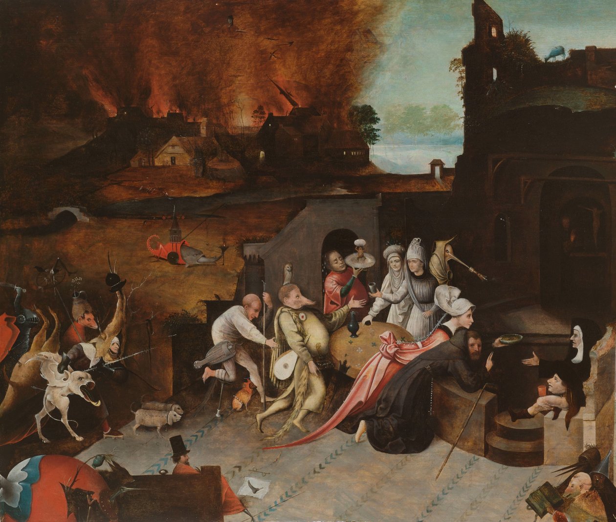 Die Versuchung des heiligen Antonius von Jheronimus Bosch (copy after)