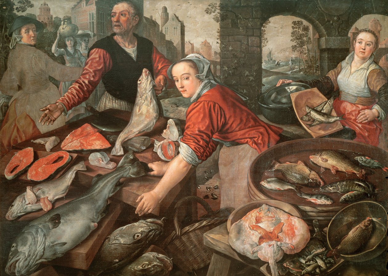 Der Fischmarkt von Joachim Bueckelaer