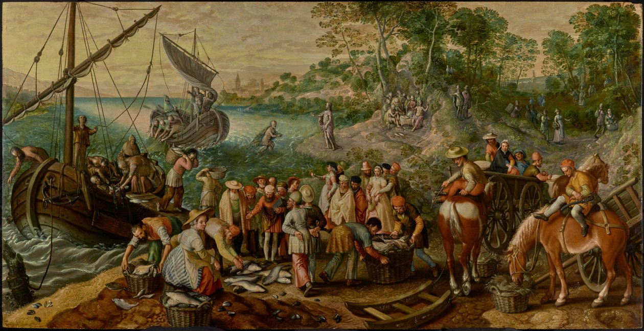 Der wunderbare Fischfang von Joachim Beuckelaer