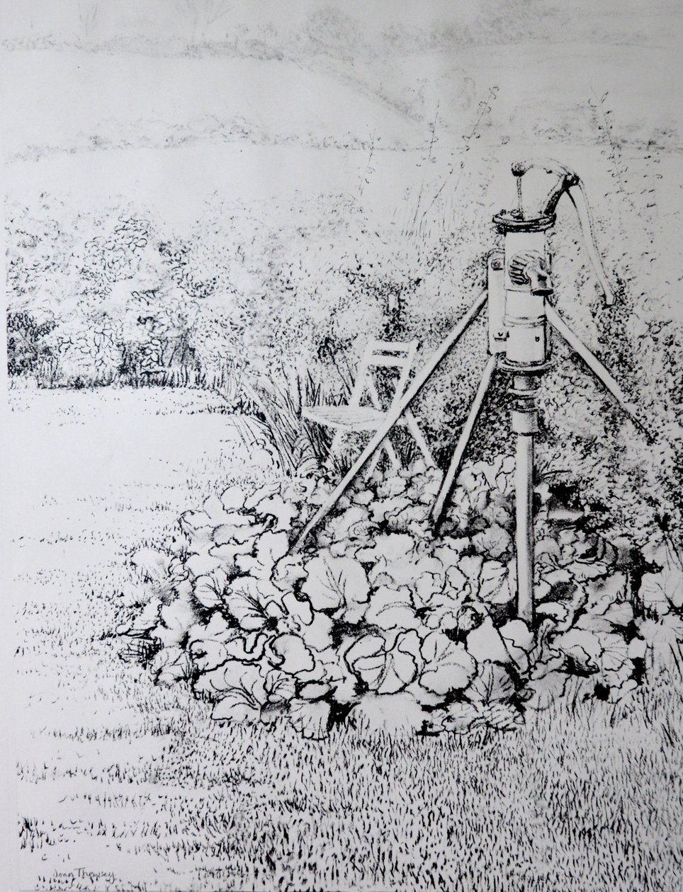 Die Gartenpumpe, 1973 von Joan Thewsey