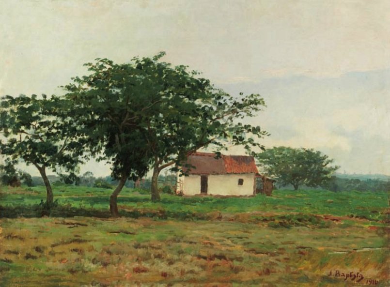Landschaft mit Haus von Joao Batista da Costa