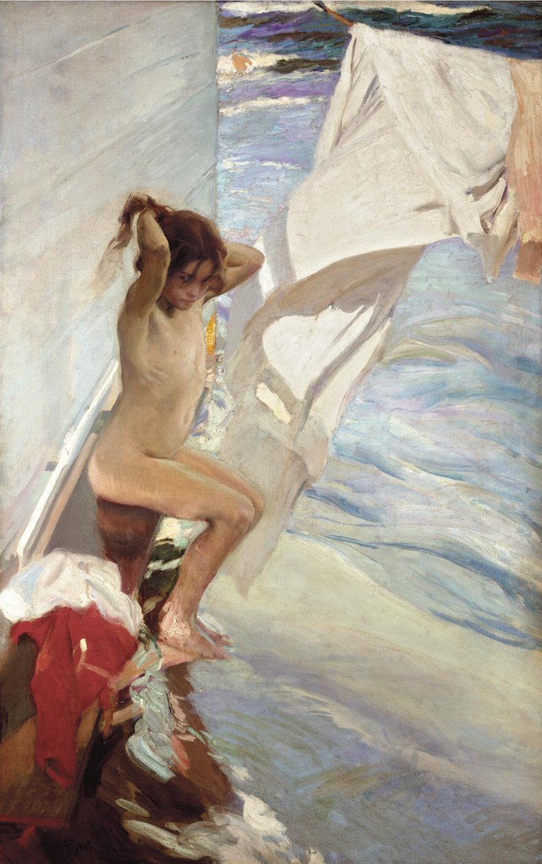Vor dem Bad von Joaquín Sorolla