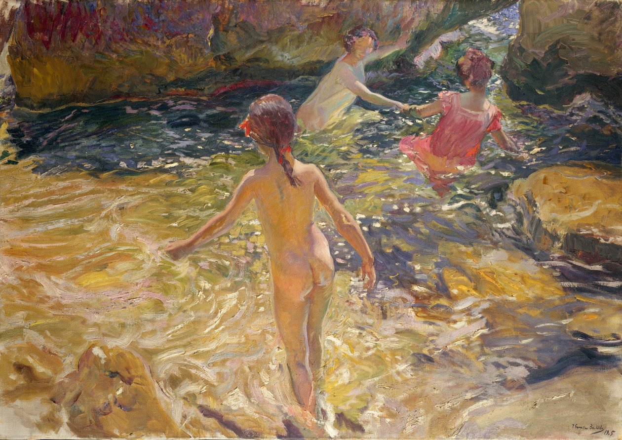 Das Bad, Jávea von Joaquín Sorolla