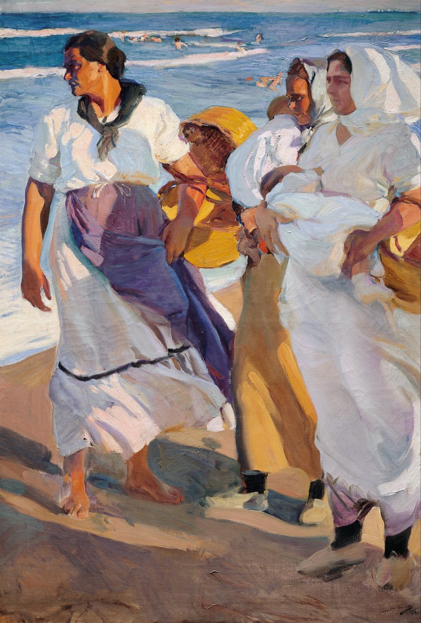 Fischerfrauen aus Valencia von Joaquín Sorolla