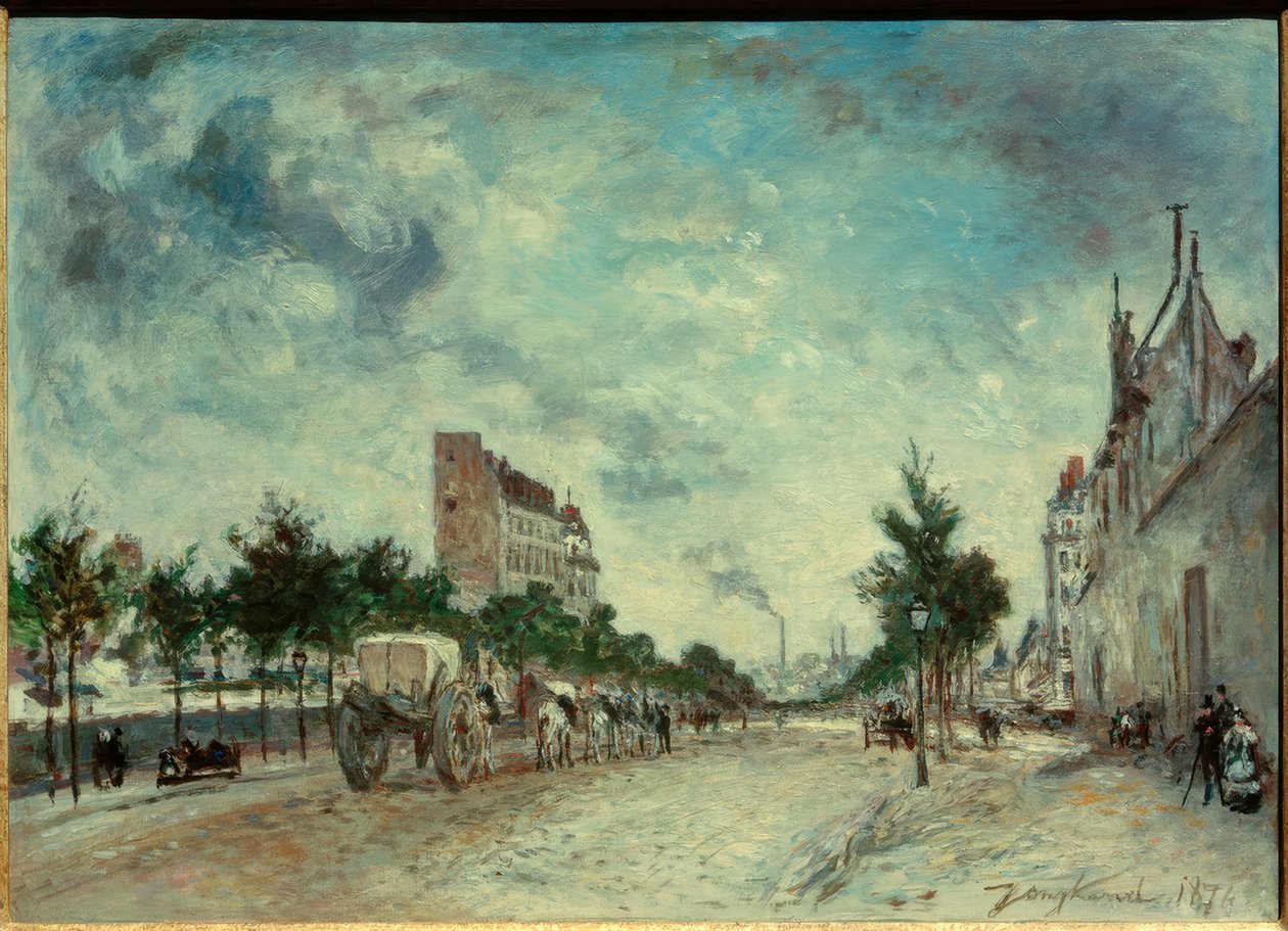 Boulevard de Port-Royal in Paris von Johan Barthold Jongkind