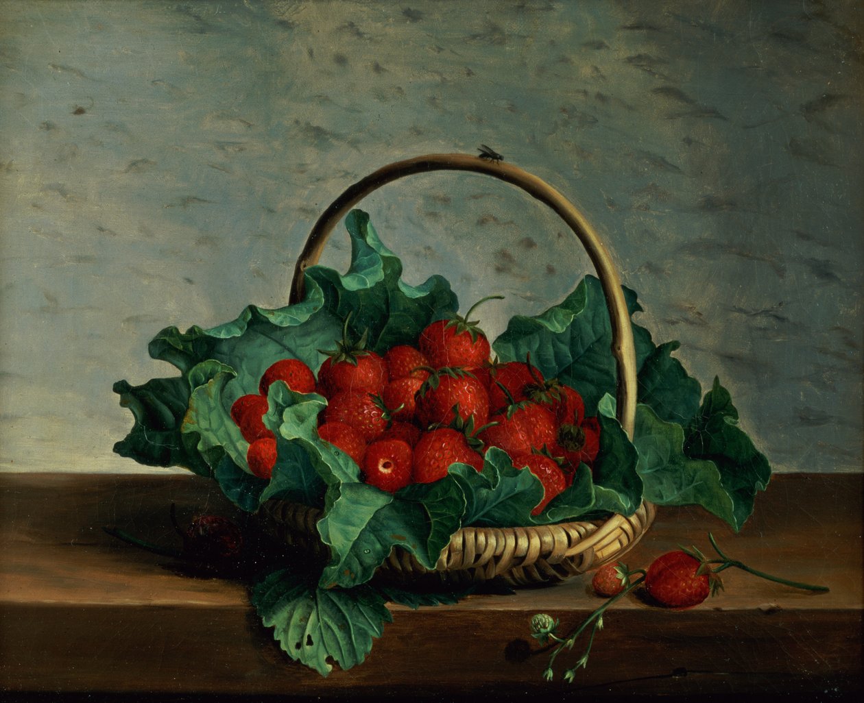 Korb mit Erdbeeren von Johan Laurents Jensen