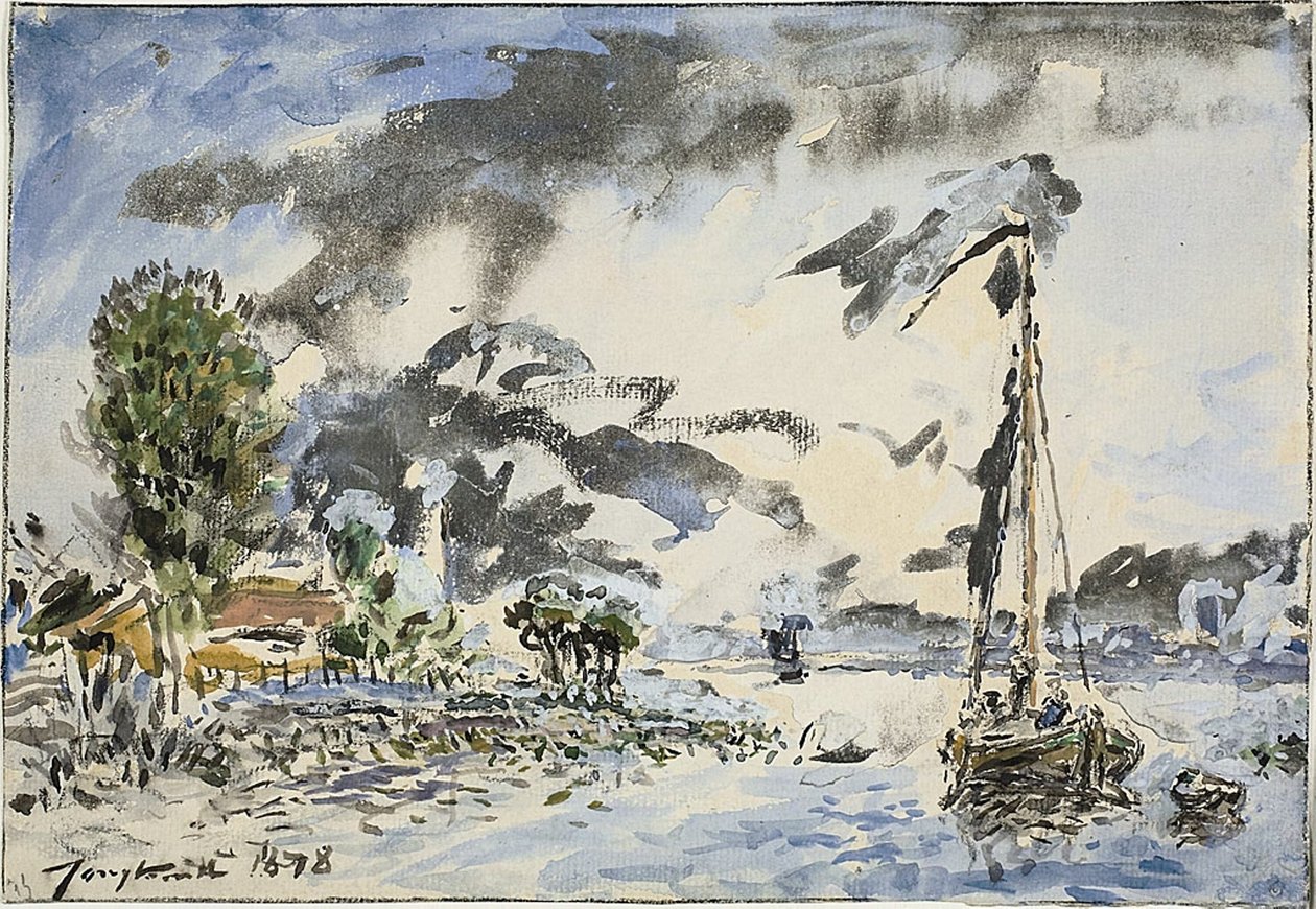 Fischerboot von Johan Barthold Jongkind