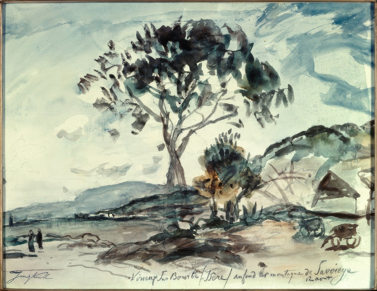 Virieux sur Bourbe / Isère von Johan Barthold Jongkind