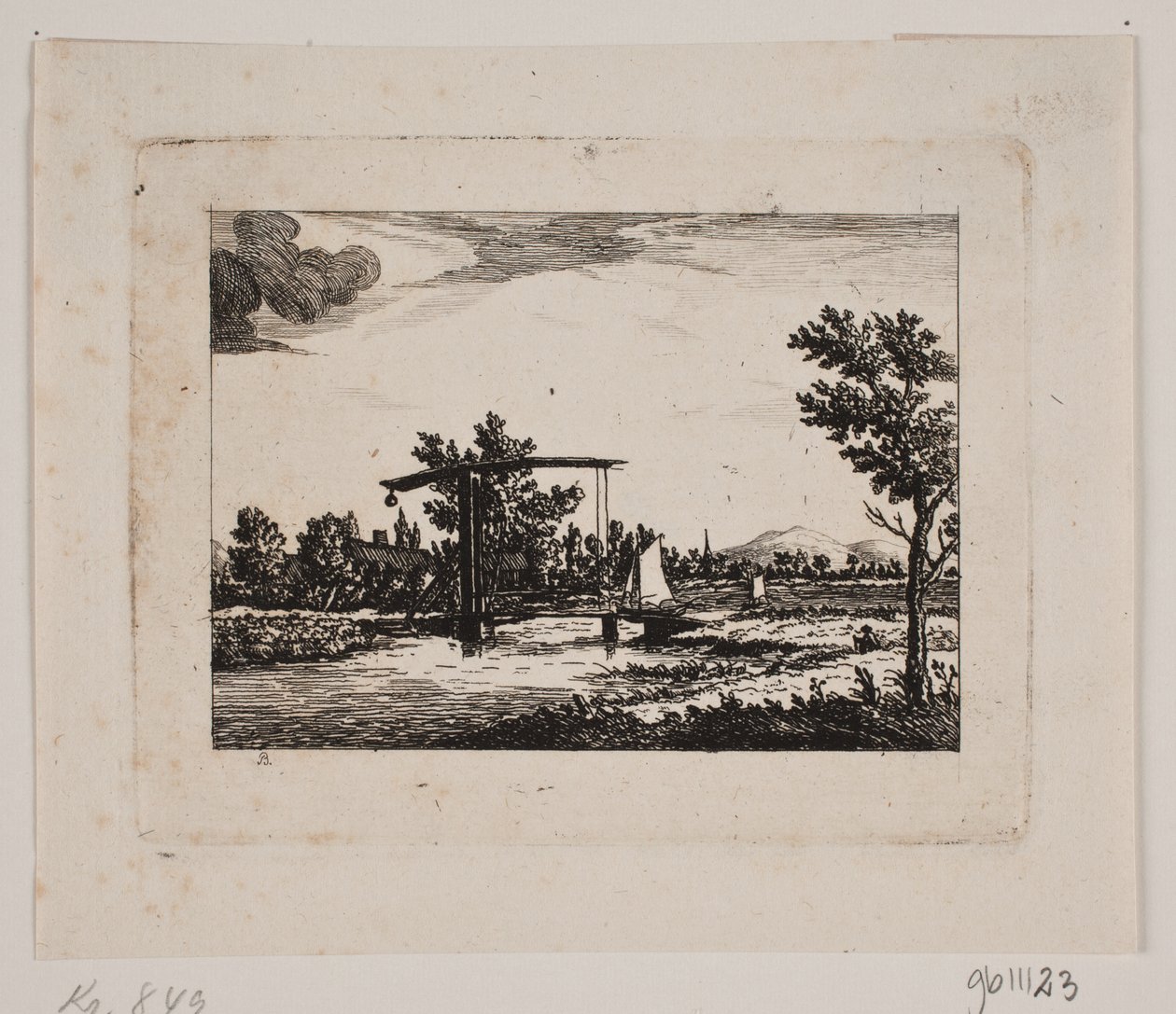 Landschaft mit Zugbrücke von Johan Bülow