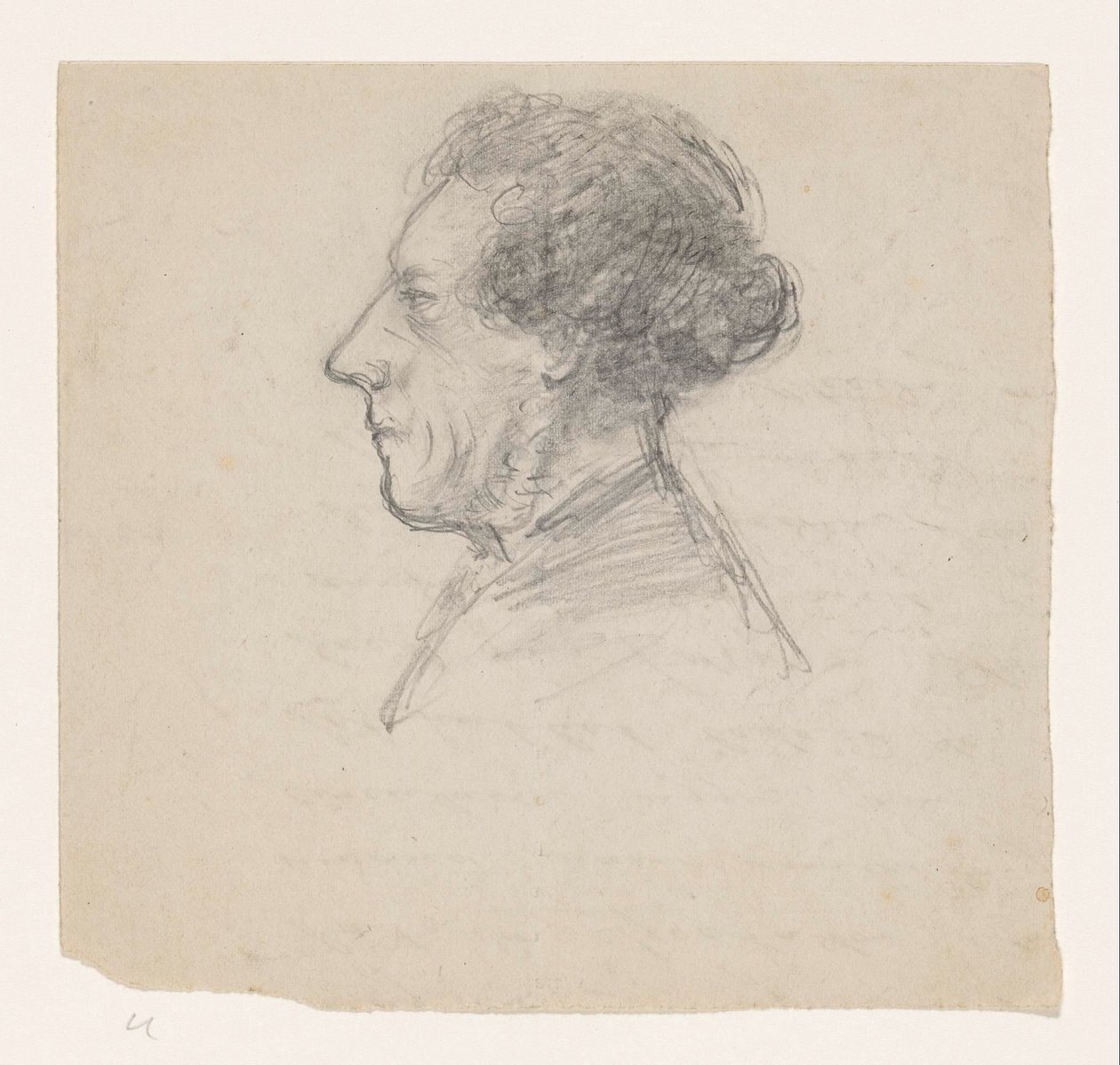 Porträt eines Unbekannten von Johan Michaël Schmidt Crans