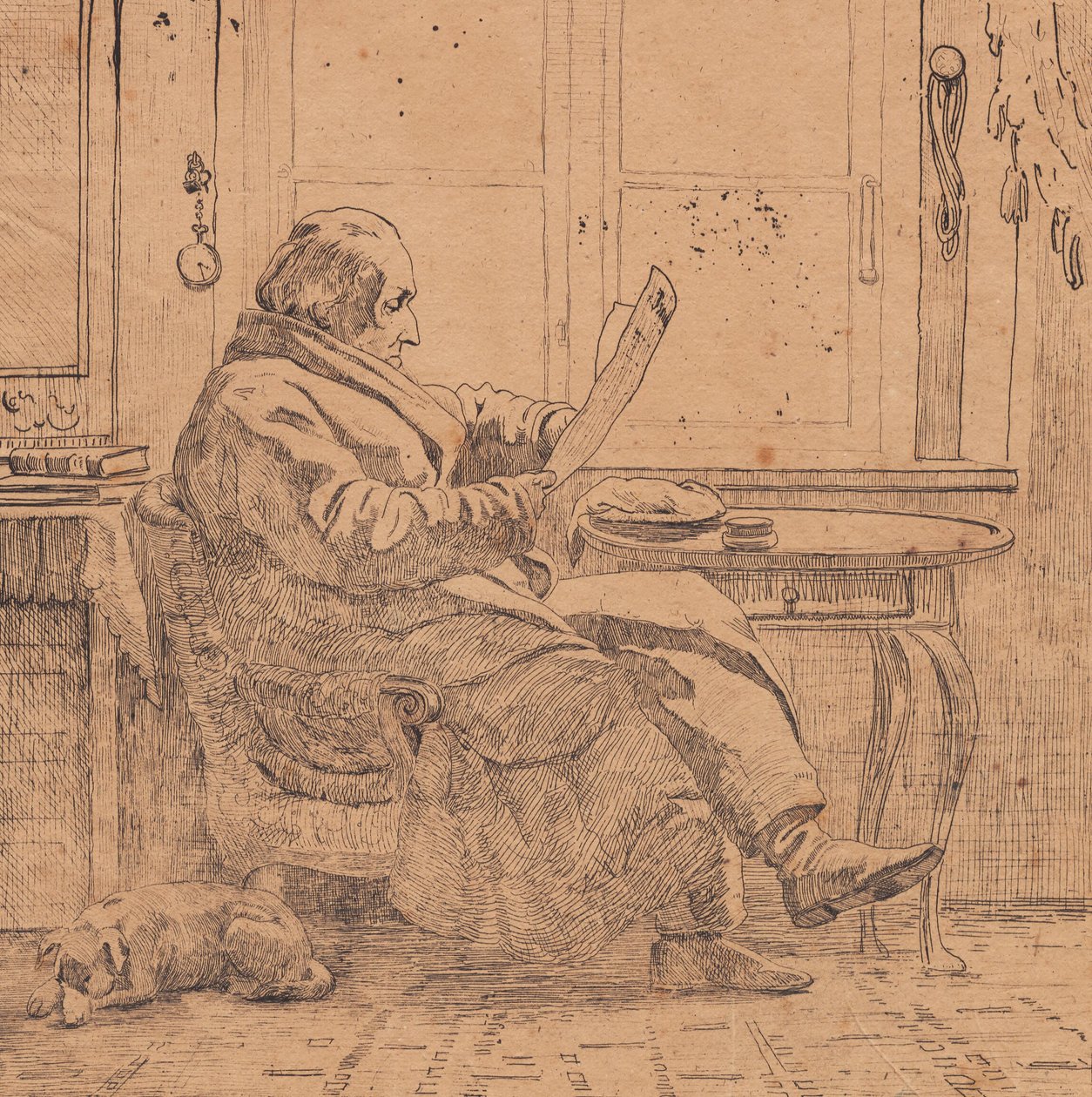 Justizrat Emanuel Bonnevie von Johan Thomas Lundbye