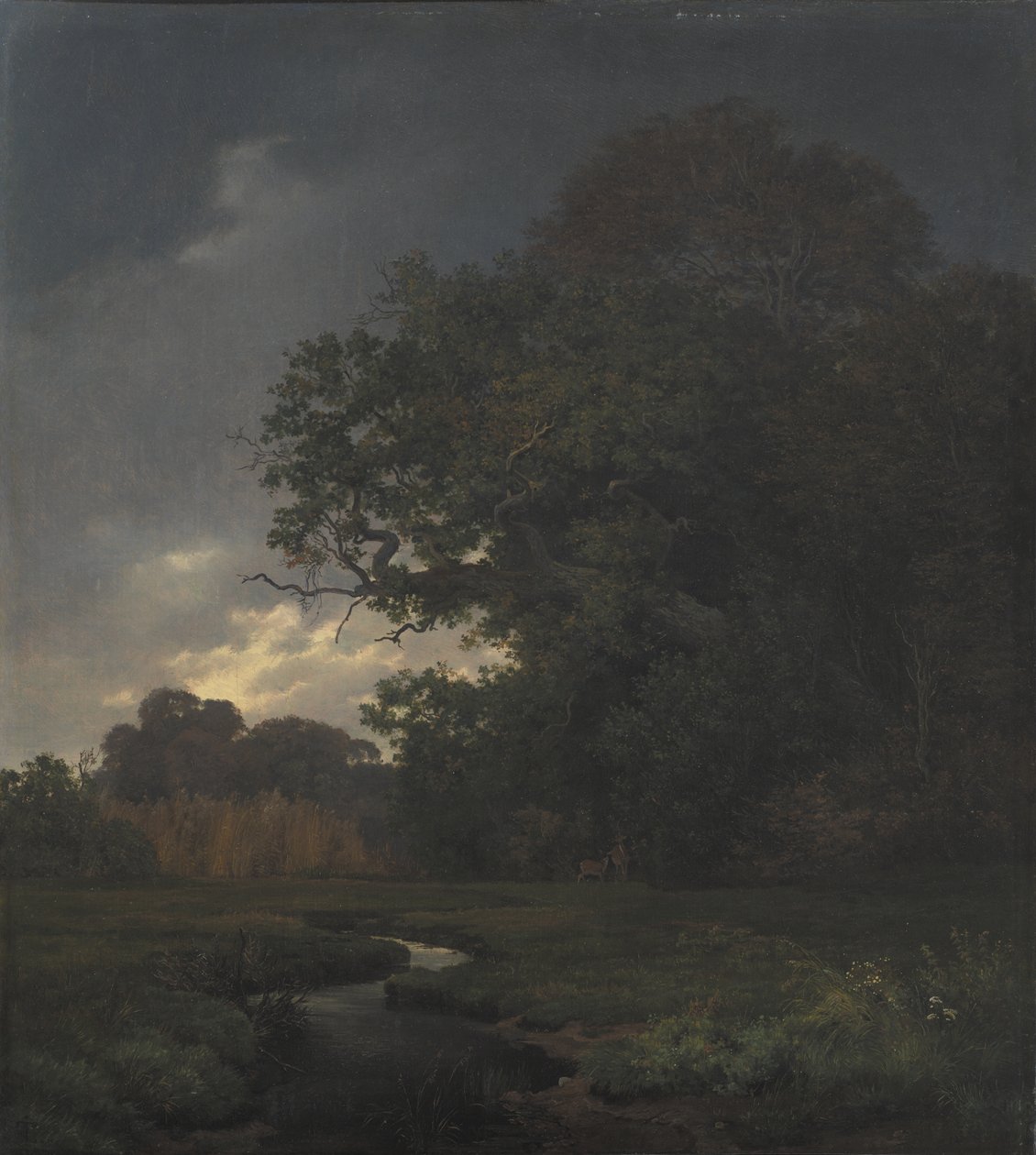Landschaft bei bewölktem Wetter. Später Nachmittag von Johan Thomas Lundbye