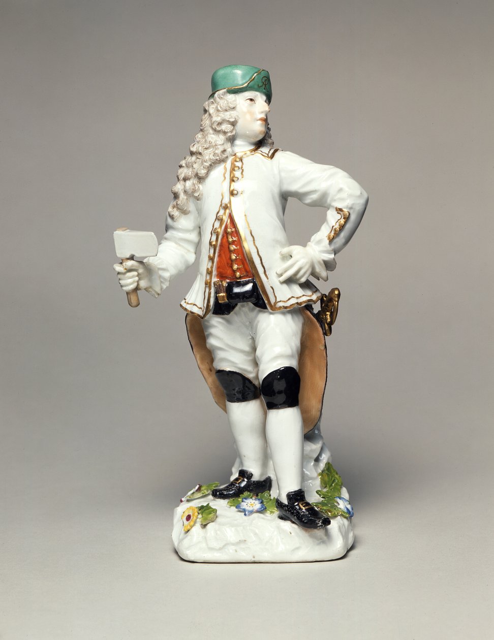 August II der Starke (1670-1733), als Kommandant des Korps der sächsischen Silberbergleute, Porzellan, modelliert von Johann Joachim Kandler (1706-75), Meissen, ca. 1750 von Johann Joachim Kaendler