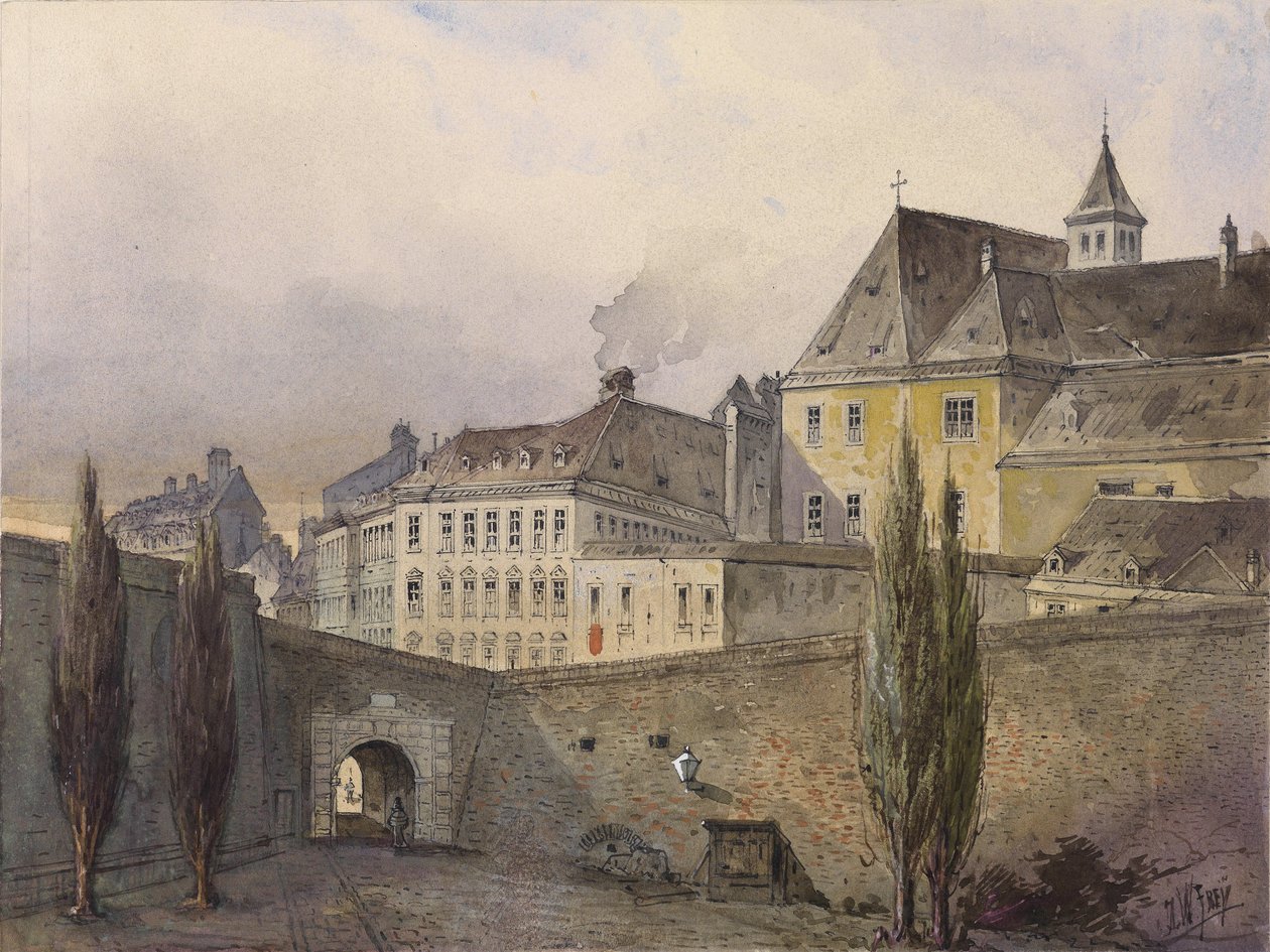 Stadtansicht von Wien von Johann Wilhelm Frey