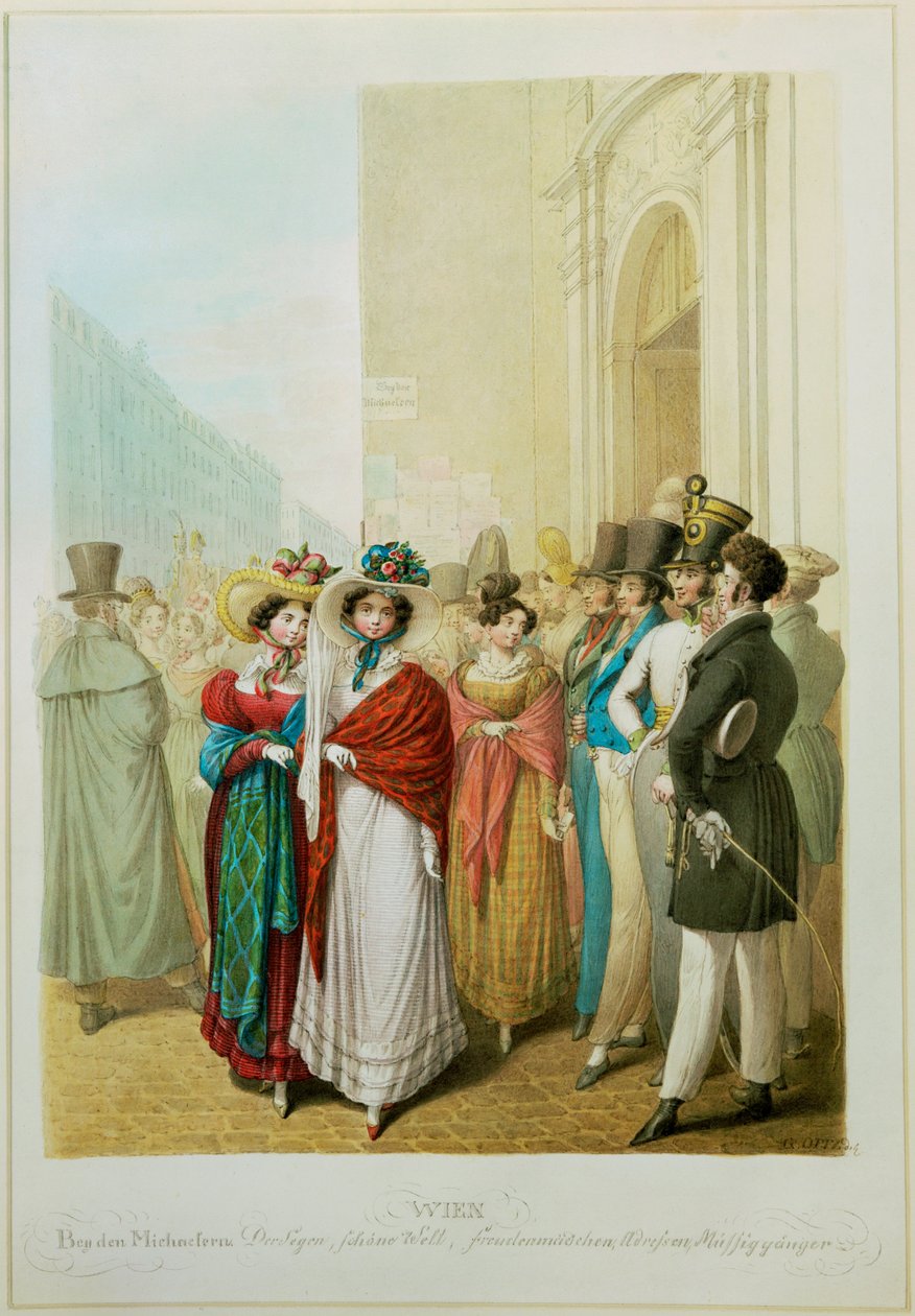 Bei den Michaelern, Freudenmädchen, Müßiggänger von Johann Adolph Opitz
