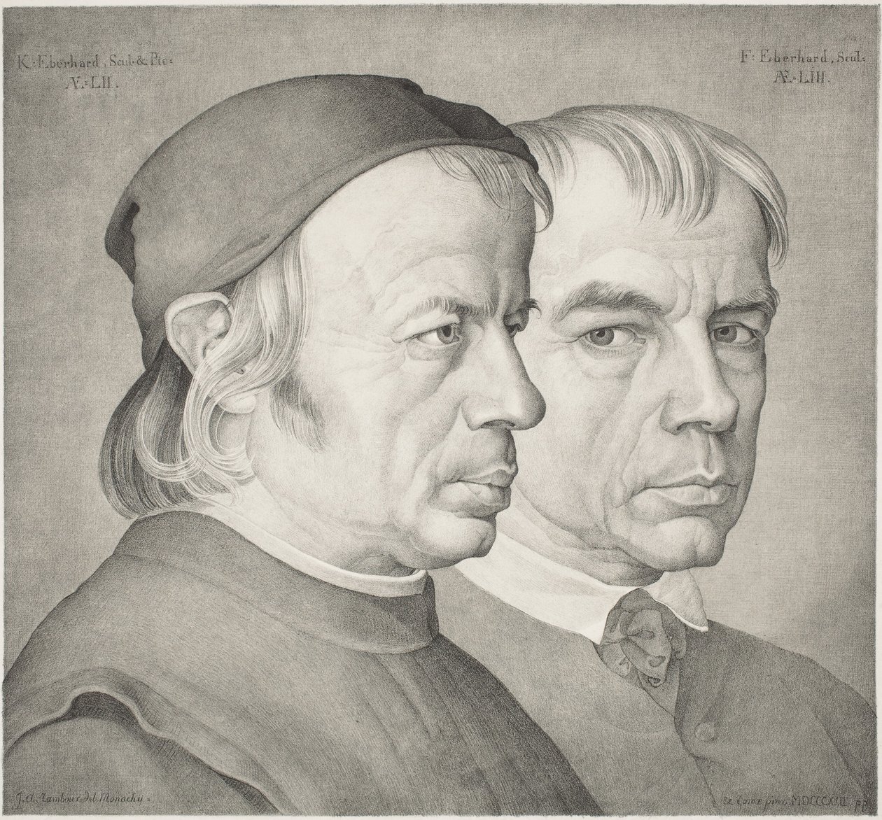 Die Brüder Konrad und Franz Eberhard von Johann Anton Ramboux