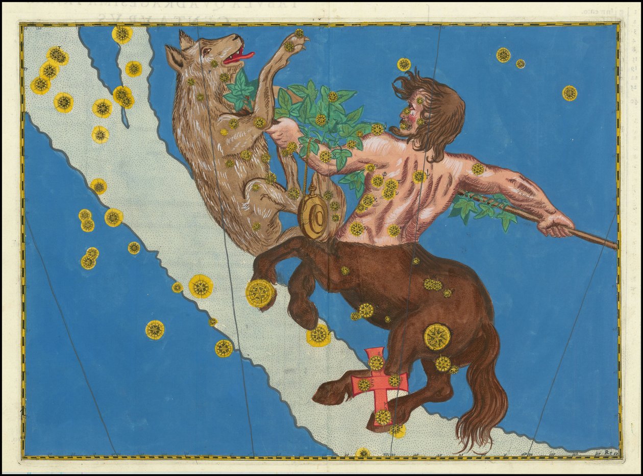 Lupus und Centaurus von Johann Bayer