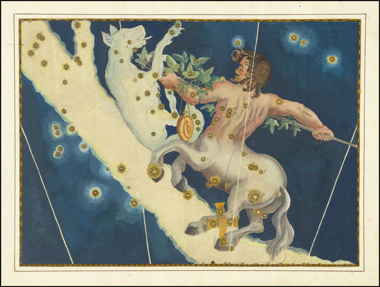 Lupus und Centaurus - Johann Bayer von Johann Bayer