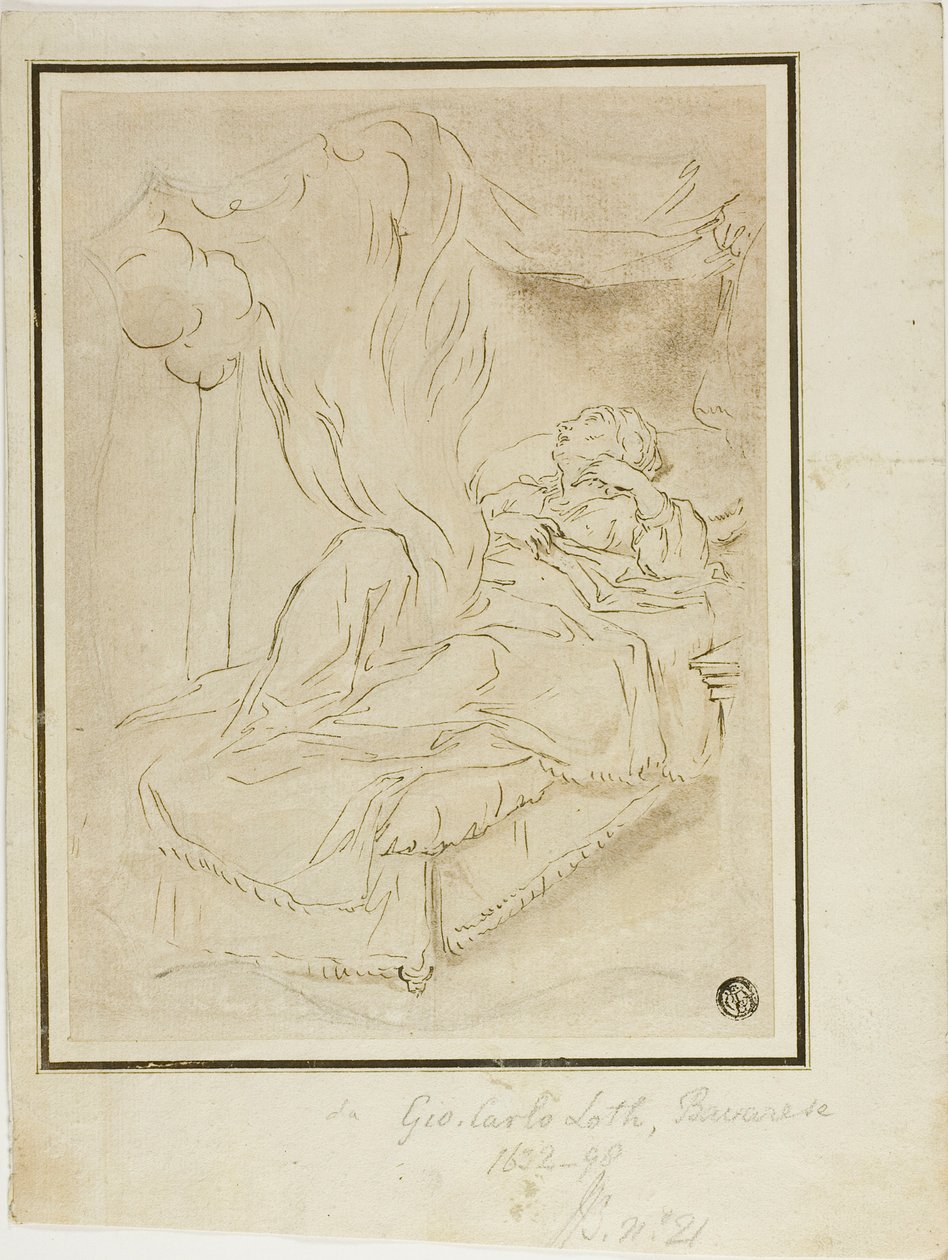 Danae und der Goldregen von Johann Carl Loth