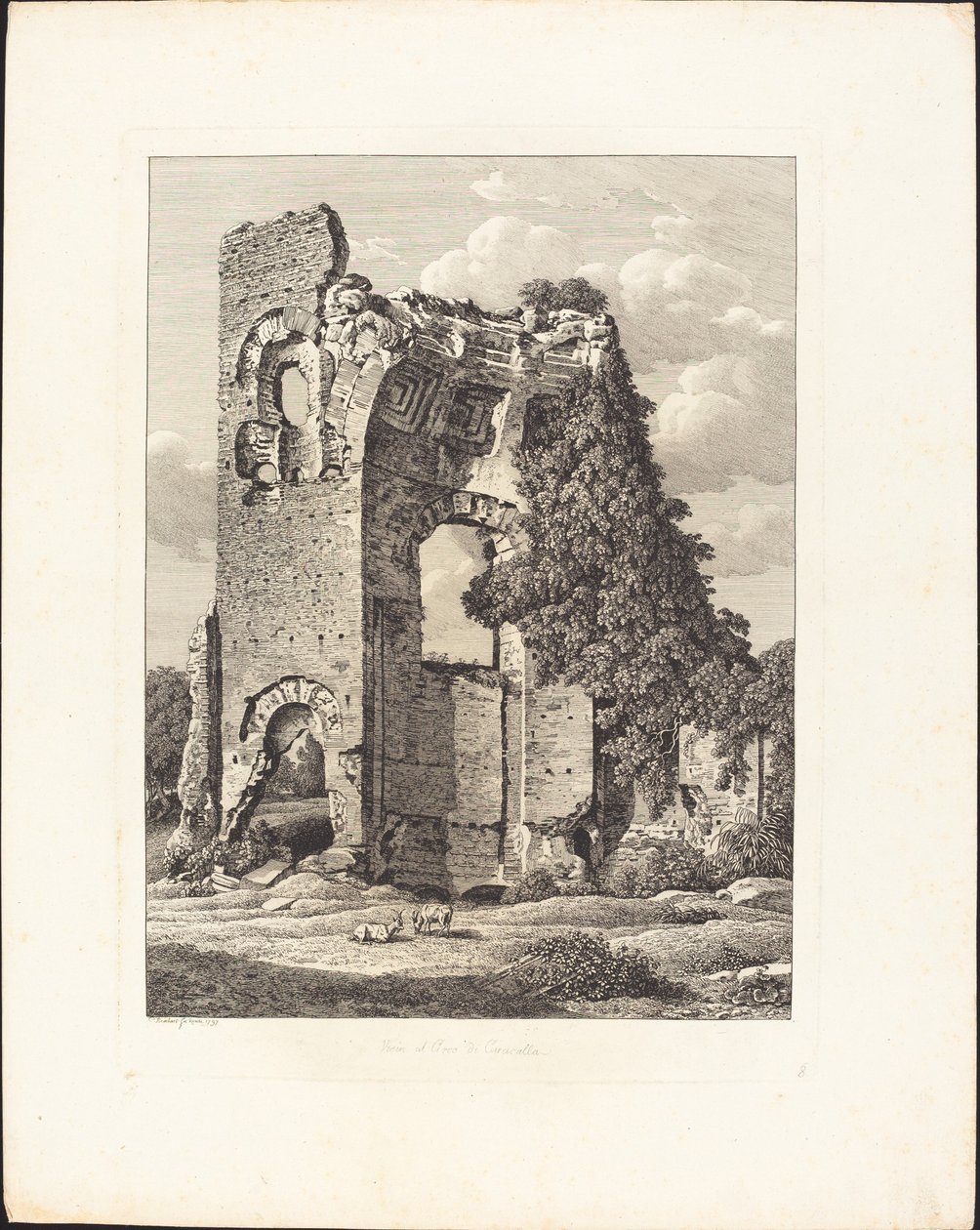 In der Nähe des Zirkus von Caracalla von Johann Christian Reinhart
