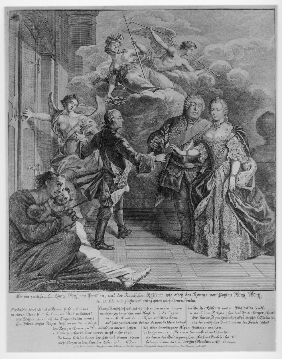 1763 Ruhe von Hubertusburg von Johann David Schleuen