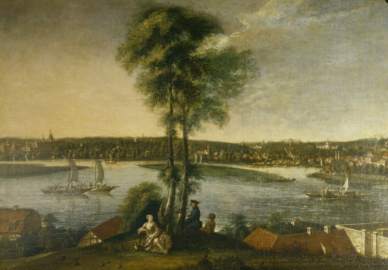 Potsdam, Schlosspark Sanssouci vom Brauhausberg aus von Johann Friedrich Meyer