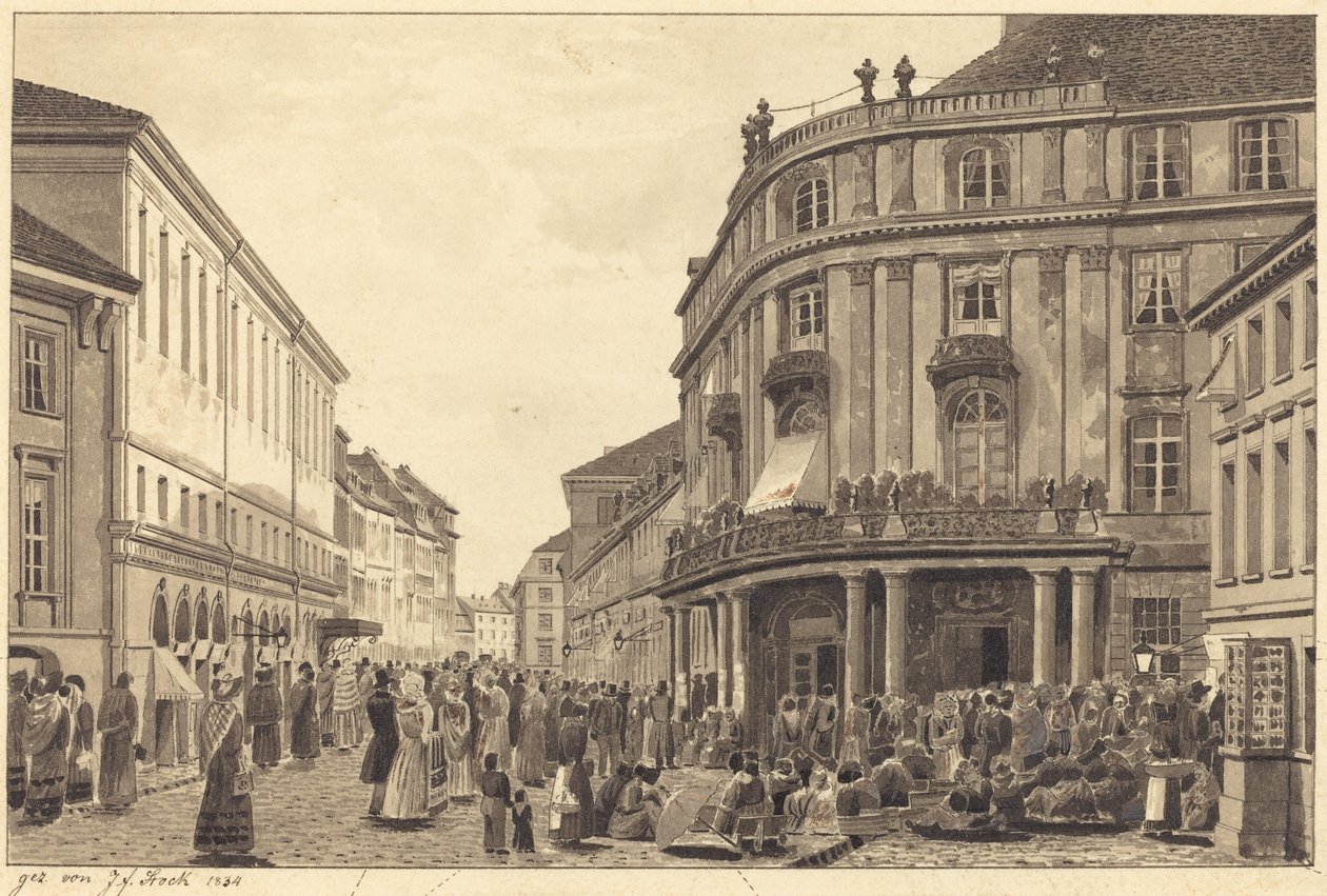 Ansicht von Mühlendamm von Johann Friedrich Stock