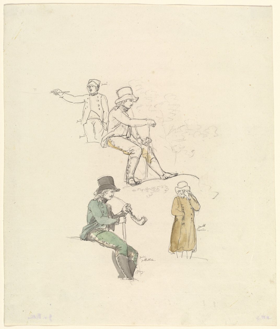 Figurenstudien von Johann Georg von Dillis