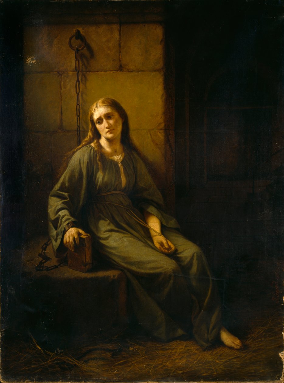 Marguerite im Gefängnis, 1863-1867 von Johann Grund