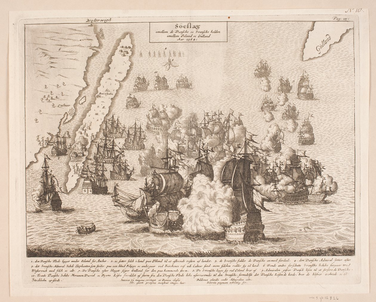 Seeschlacht bei Öland und Gulland, 1564 von Johann Husman
